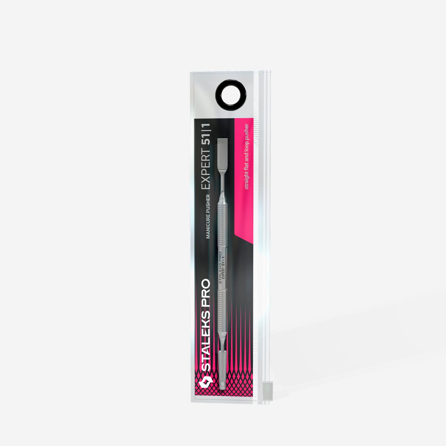 STALEKS Manicure pusher EXPERT 51 TYPE 1 (straight flat and loop pusher)