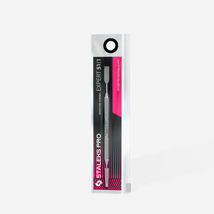 STALEKS Manicure pusher EXPERT 51 TYPE 1 (straight flat and loop pusher)