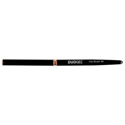 DUOGEL Gel Brush No. 6 Flat Black with CAP