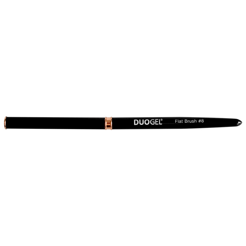 DUOGEL Gel Brush No. 8 Flat Black with CAP