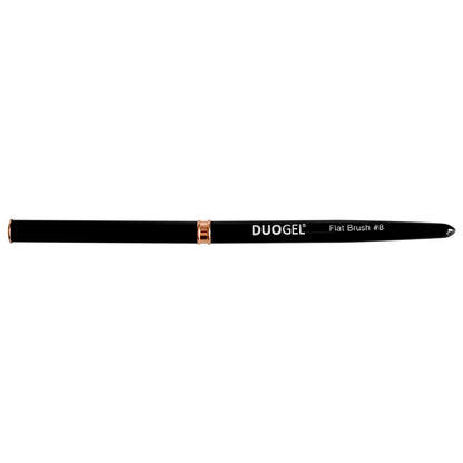 DUOGEL Gel Brush No. 8 Flat Black with CAP