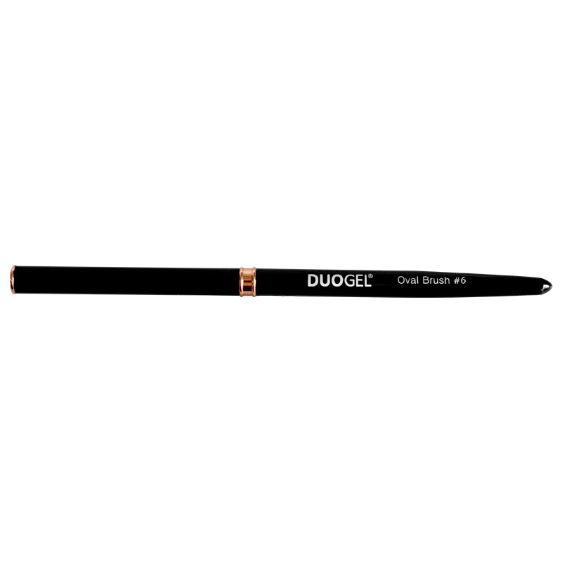 DUOGEL Gel Brush No. 6 Oval Black with CAP