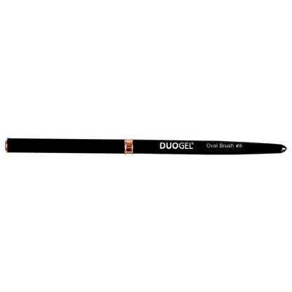 DUOGEL Gel Brush No. 6 Oval Black with CAP