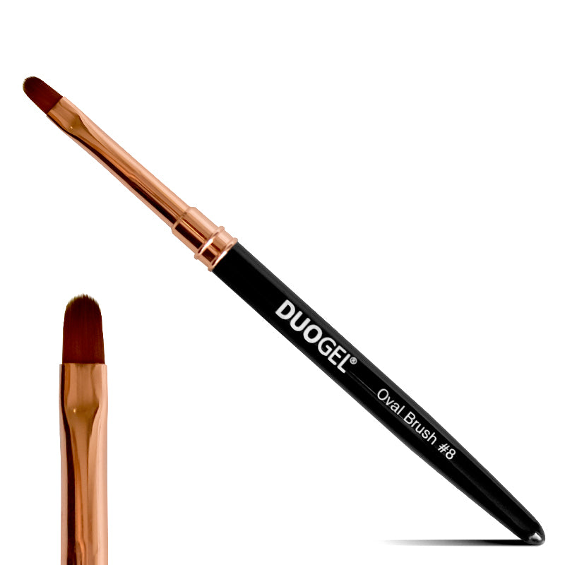 DUOGEL Gel Brush No. 8 Flat Black with CAP
