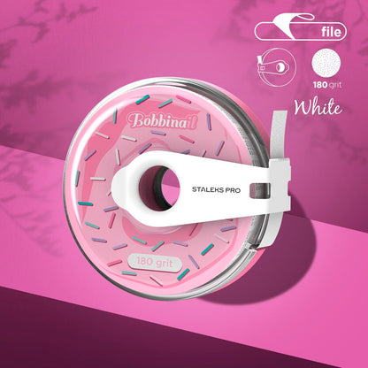 STALEKS Disposable white abrasive tape EXPERT 180 grit in a plastic case