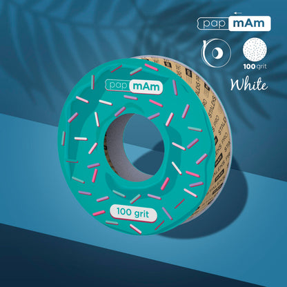 STALEKS Disposable white abrasive tape papmAm EXPERT 100 grit for the plastic case