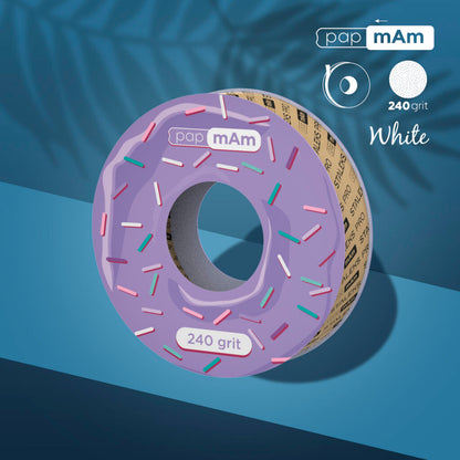 STALEKS Disposable white abrasive tape papmAm EXPERT 240 grit for the plastic case