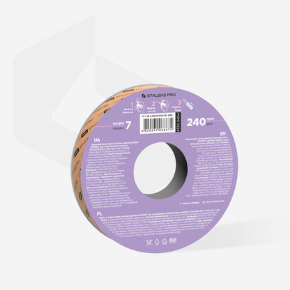 STALEKS Disposable white abrasive tape papmAm EXPERT 240 grit for the plastic case