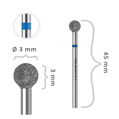 DUOGEL BALL NAIL DRILL BIT Ø2,7 mm KL-Fi27B