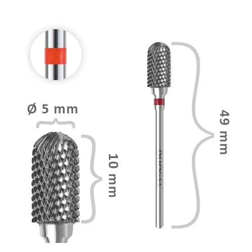 DUOGEL ROUNDED CYLINDER NAIL DRILL BIT Ø6mm KR-WLZO-Fi60R-F17