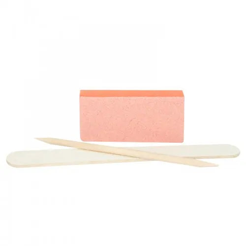 DUOGEL  MANICURE SET one use BE SAFE (buffer, nail file, wooden stick)